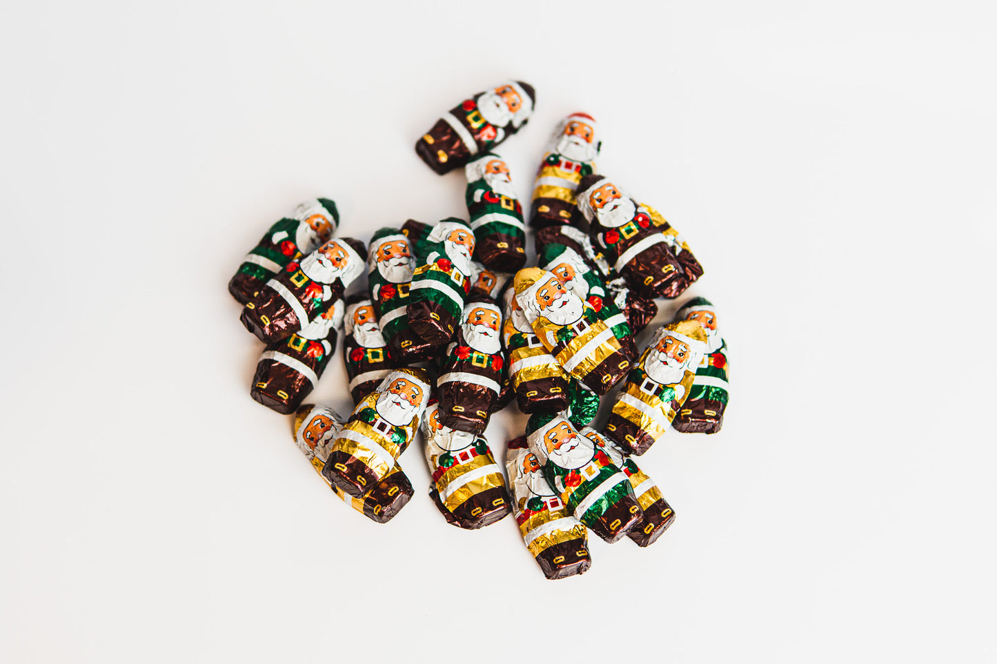 Miniature Foiled Santas