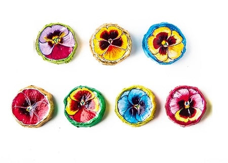 Milk Chocolate Pansies